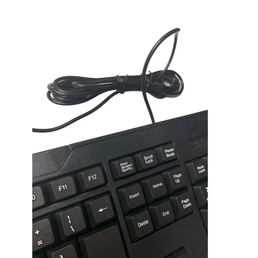 iMicro KB-US0803 104-Key Wired‎ USB English Keyboard Black